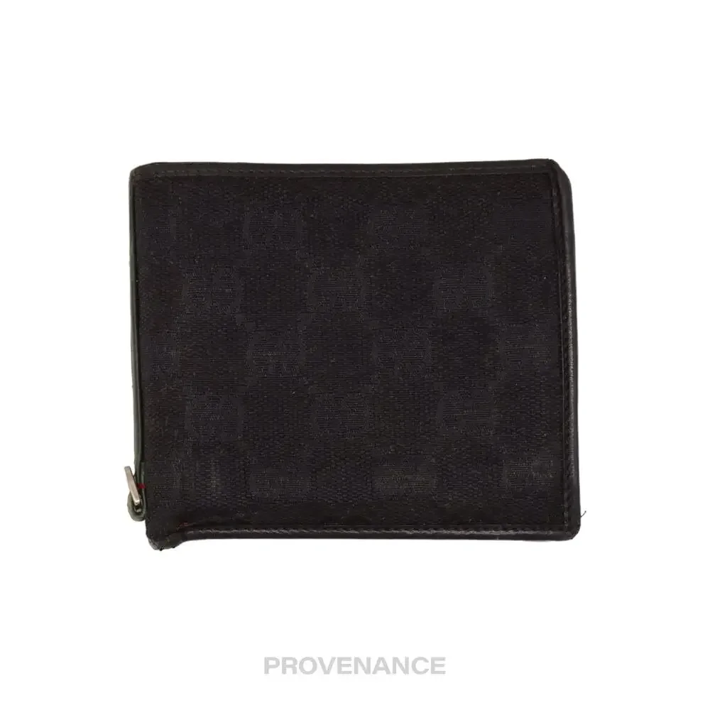 🔴 Gucci Bifold Wallet - Black GG Canvas